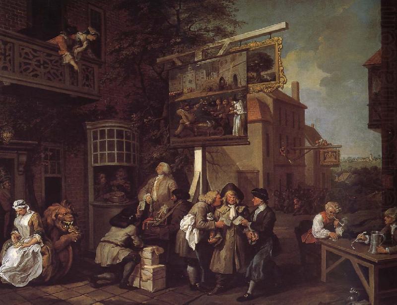 William Hogarth Election campaign to win votes china oil painting image